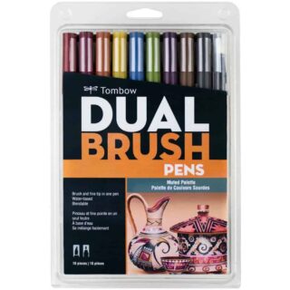 Set 10 Marcadores Tombow Dual Brush Pens – Paleta Oscuros Nuevo