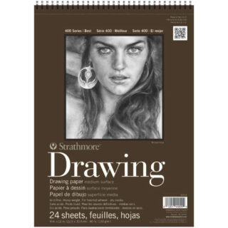 Sketch Pad Anillado de Papel para Dibujo Superficie Media Strathmore Serie 400 (22.9 x 30.5 cm)