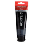 Tubo 120 ml Pintura Acrílica AMSTERDAM – Serie Estándar – Negro Bujia 702