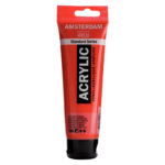 Tubo 120 ml Pintura Acrílica AMSTERDAM – Serie Estándar – Rojo Naftol Medio 396