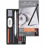 Estuche Metálico con 11 Piezas para Dibujo Básico CRETACOLOR -Elegido por Maestros-