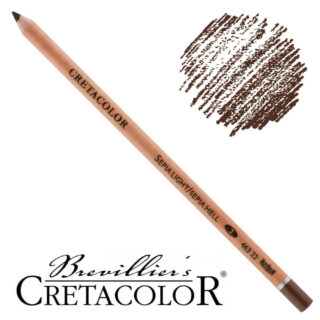 Lápiz Tiza Pastel para Bellas Artes CRETACOLOR Sepia Claro