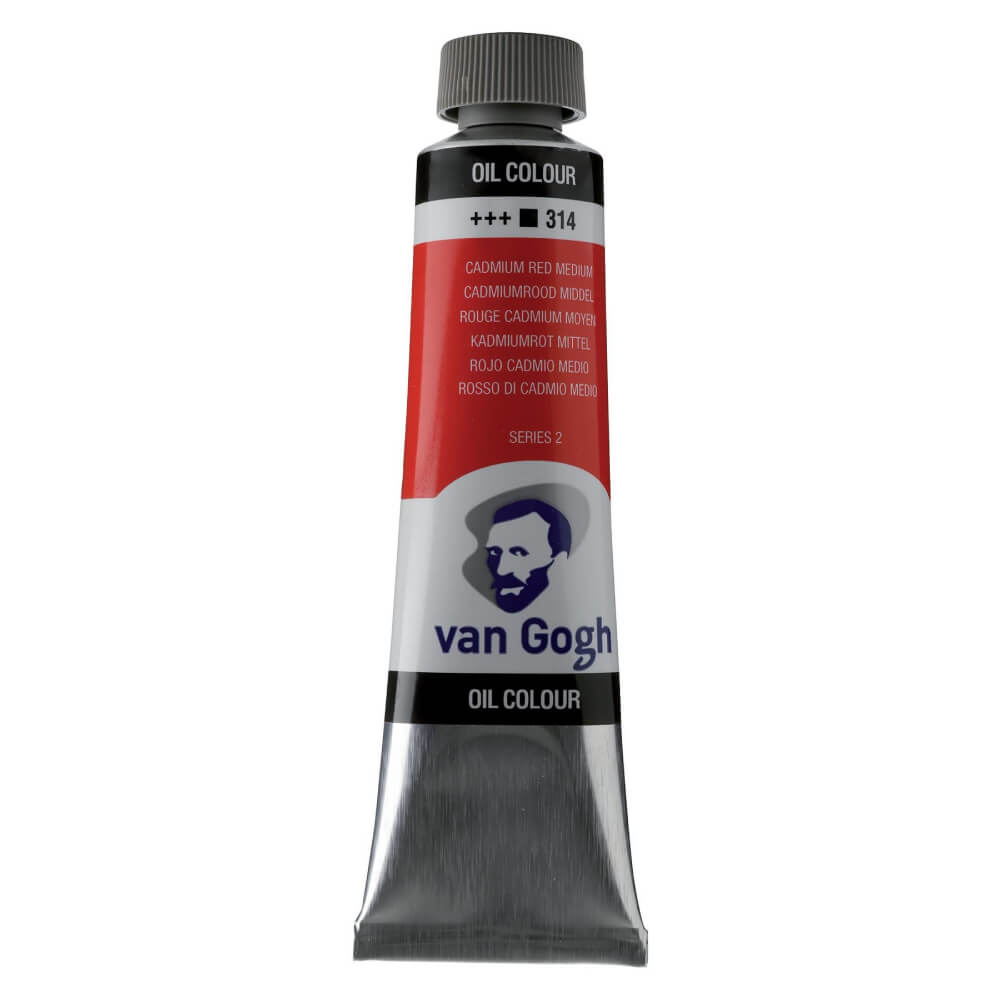 Tubo de Pintura al Óleo Van Gogh 40 ml - Rojo Cadmio Medio 314