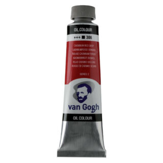 Tubo de Pintura al Óleo Van Gogh 40 ml - Rojo Cadmio Oscuro 306