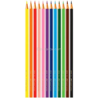 EcoLapices de Colores Faber Castell. Hexagonales Set de 12 Piezas Tajador Contenido Librería IRBE Cochabamba Bolivia