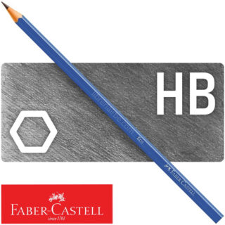 EcoLápiz de Grafito, HB, Faber-Castell 1210 Presto, Color Negro, Hexagonal sin Goma