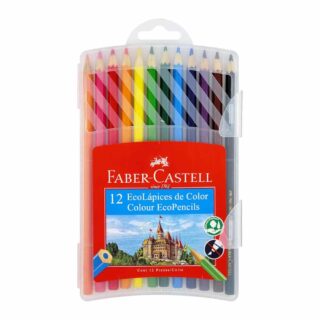 Estuche Plástico con 12 EcoLápices de Color Faber-Castell