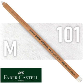 Lápiz Tiza Pastel para Artistas, Faber-Castell Pitt Pastel - 101 - Blanco, Medio