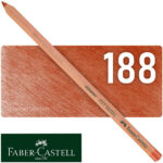 Lápiz Tiza Pastel para Artistas, Faber-Castell Pitt Pastel - 188 - Sanguina
