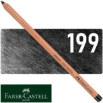 Lápiz Tiza Pastel para Artistas, Faber-Castell Pitt Pastel - 199 - Negro