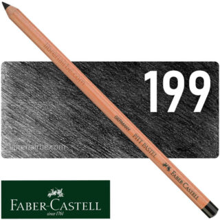 Lápiz Tiza Pastel para Artistas, Faber-Castell Pitt Pastel - 199 - Negro