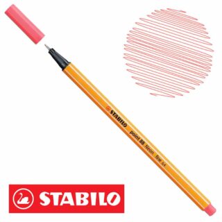Micropunta 0.4 STABILO Point 88-040 Rojo Neón