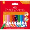 Set 12 Crayones Borrables Faber-Castell Jumbo Grip