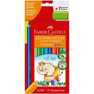 Set 12 EcoLápices de Color Jumbo Triangular Faber-Castell