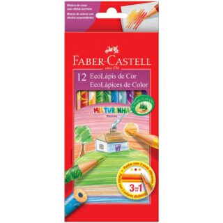 Set 12 EcoLápices de Colores Mezclados 3 en 1 Faber-Castell