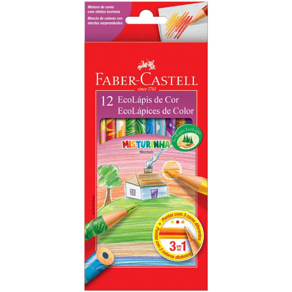 Faber-Castell 110984 - Ecolápices Jumbo Grip Metallic 12 Pezzi | Matite Colorate Metalliche Blu | Ergonomiche Con Impugnatura Morbida