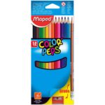 Set 12 Lápices de Colores Maped Color'Peps + Lápiz de Grafito y Tajador