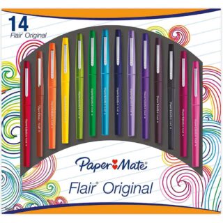 Set 14 Marcadores Paper Mate Flair Medium