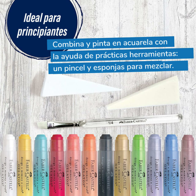 Set 15 Piezas Mix & Match Gelatos Faber-Castell Colores Pastel Ideal