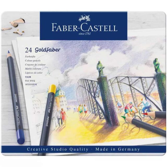 Set 24 Lápices de Color Faber-Castell Goldfaber Creative Studio Frente