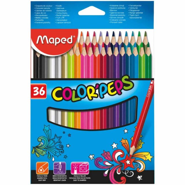 Set 36 Lápices de Colores Maped Color'Peps