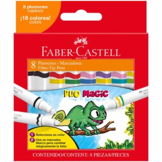 Set 8 Marcadores Faber-Castell Duo Magic