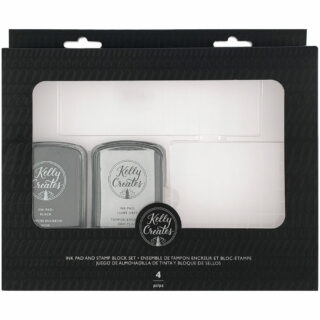 Set de Almohadillas con Tinta y Bloques para Sellar Kelly Creates