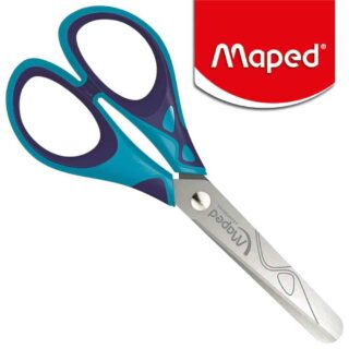 Tijera Escolar 13 cm Maped Essentials Soft Azul