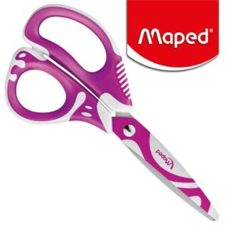 Tijera Escolar 13 cm Maped Zenoa Fit Rosa