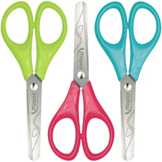 Tijera Escolar de 13 cm, Punta Roma, Pequeña, Maped Essentials