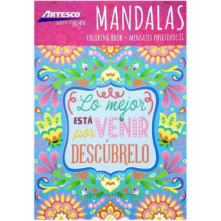 Libro de Colorear para Adultos - Mandalas - Mensajes Positivos II - Artesco