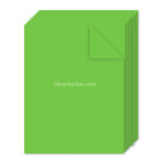 Pack 10 Hojas de Papel Bond Carta Verde Limón