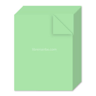 Pack 10 Hojas de Papel Bond Carta Verde Pastel