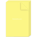 Pack 10 Hojas de Papel Bond Oficio Amarillo Pastel