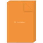 Pack 10 Hojas de Papel Bond Oficio Naranja Neón