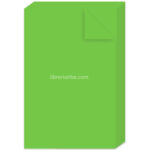 Pack 10 Hojas de Papel Bond Oficio Verde Limón