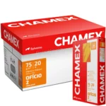 Papel Bond Blanco, Caja de 5000 Hojas de 75 gm², (10 Paquetes de 500 Hojas) CHAMEX, Tamaño Oficio