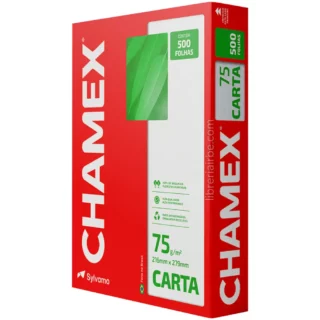 Papel Bond Blanco, Paquete de 500 Hojas de 75 gm², CHAMEX, Tamaño Carta
