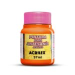 Pintura para Artesanía Acrilex 37 ml - Naranja 517