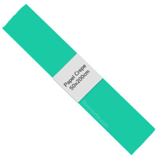 Rollo de Papel Crepé (50x200 cm) Verde Agua