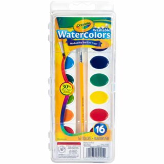 Set 16 Acuarelas en Pastillas Lavables Crayola