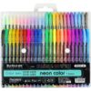 ZUIXUA neon color, Metálica, Fluorescente, Glitter, Pastel, Punta de 1.0 mm, Estuche de 48 Colores
