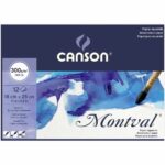 Bloc de Papel para Acuarela CANSON Montval® con 12 Hojas de 300 g (18 x 25 cm)
