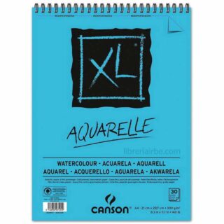 Bloc de Papel para Acuarela CANSON XL® Aquarelle con 30 Hojas de 300 g Tamaño A4