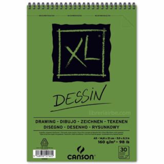 Bloc de Papel para Dibujo CANSON XL® Dessin con 30 Hojas de 160 g Tamaño A5