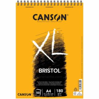 Bloc de Papel para Ilustración CANSON XL® Bristol con 50 Hojas de 180 g-m² Tamaño A4