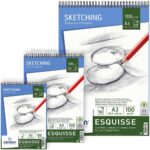 Cuadernos de Dibujo, Sketchbooks, Blocs de Papel de 100 g/m² para Esbozos, CANSON® Iniciación a las Bellas Artes