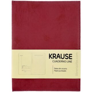 Cuaderno Anillado con Hojas Punteadas KRAUSE Tamaño A5 Rojo