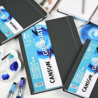 Cuaderno de Dibujo para Acuarelas CANSON GRADUATE Uso Librería IRBE Cochabamba Bolivia