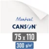 Papel para Pintar con Acuarelas, CANSON Montval®, Pliego de 75 x 110 cm, 300 g-m²